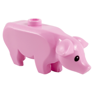 Rare LEGO Pink Pig Animal