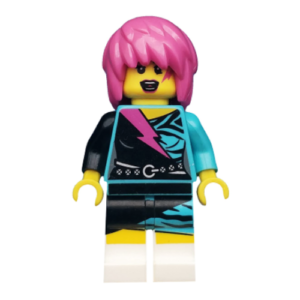 LEGO Rock Star Minifig – with Pink Hair
