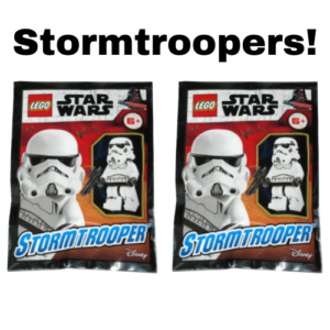 2 LEGO Star Wars Stormtrooper Minifigs (Sealed Polybags)
