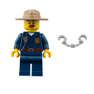 LEGO Police Chief and Handcuffs Minifig Bundle