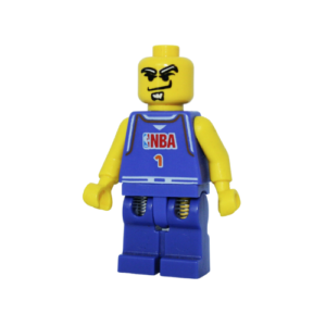 LEGO Blue NBA Player Minifig (#1)