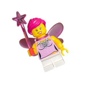 LEGO Pink Faerie Minifig – with Wings and a Wand
