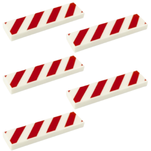 5 LEGO Printed ‘Hazard’ Pieces