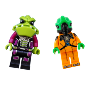 2 LEGO Alien Minifigs – Alien Trooper and Series