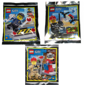LEGO City Minifig Polybag Bundle (Pack of 3)