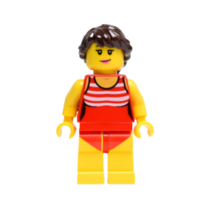 LEGO Lifeguard Minifig in Red Swimsuit