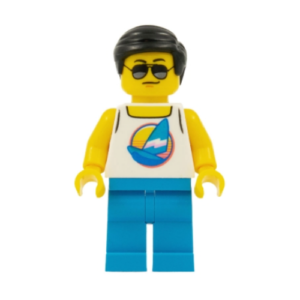 LEGO Summer Dude Minifig (With Sunglasses)