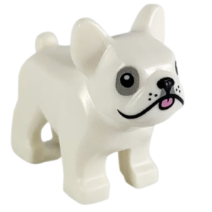 LEGO White French Bulldog – Rare Pup!