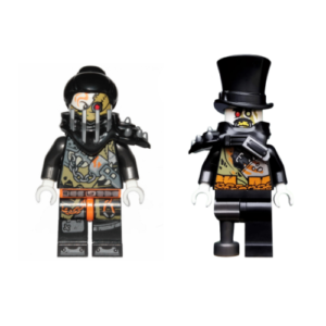 2 LEGO Ninjago Heavy Metal Minifigs (Faith and Iron Baron)