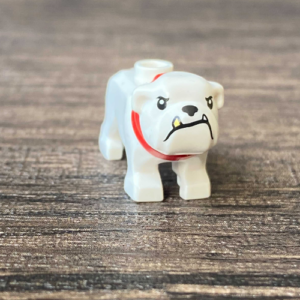 LEGO White Pitbull Dog (Rare)