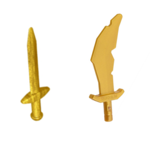 Pack of 2 LEGO Gold Swords