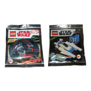 Pack of 2 LEGO Star Wars Polybags – Droideka and U-Wing