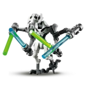 LEGO Star Wars General Grievous Minifig – with 4 Lightsabers