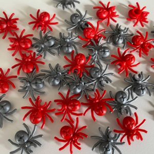 Mix of 20 LEGO Red and Silver Spiders