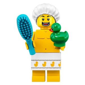 LEGO Series ‘Shower Guy’ Minifig – with Green Rubber Duckie