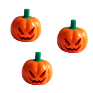 Pack of 3 LEGO Jack-O-Lantern Pumpkins