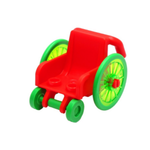 Green and Red LEGO Wheelchair (Rare)
