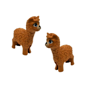 2 Brown LEGO Llamas