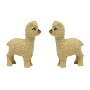 2 Tan LEGO Llamas