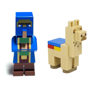 LEGO Minecraft Llama and Wandering Trader Minifig