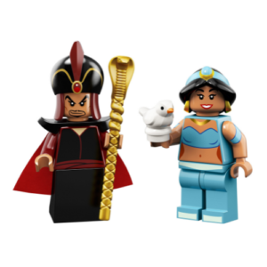 LEGO Disney Princess Jasmine and Jafar Minifigs