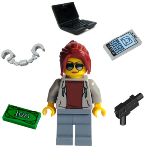 LEGO FBI Agent with Accessories