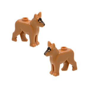 Pack of 2 LEGO German Shepherd Dogs