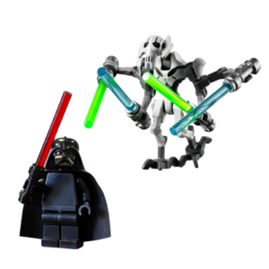 LEGO Star Wars Darth Vader and General Grievous Minifigs