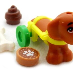 LEGO Dachshund with Wheelchair