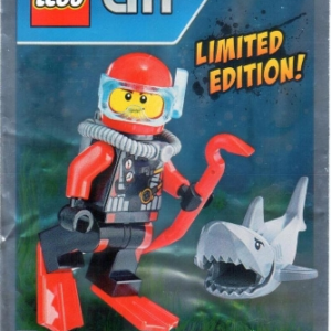 LEGO Scuba Diver with Shark Polybag