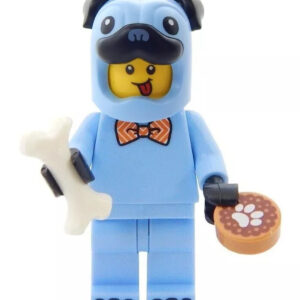 LEGO Pug Costume Boy Minifig with bone and treat