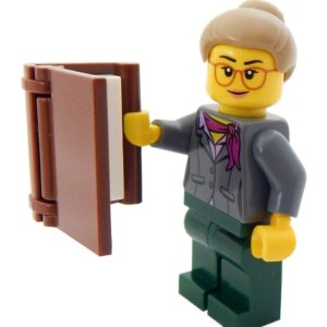 LEGO Mrs. Dewey Minifig with book