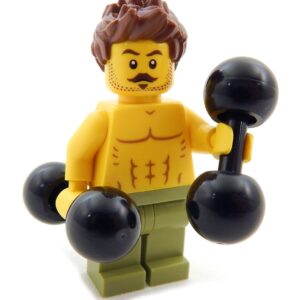 LEGO “Buff Bruce” with Free Weights