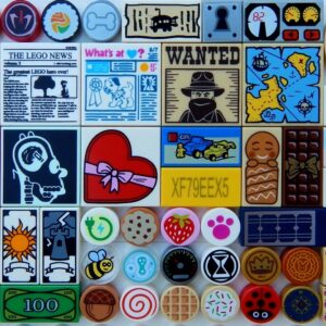 25-Pack of Mystery LEGO Printed Tiles