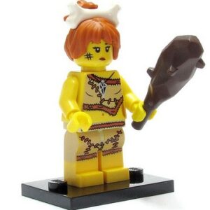 LEGO Series 5 Cavewoman with club and stand