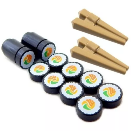 Additional Sushi and Chopsticks