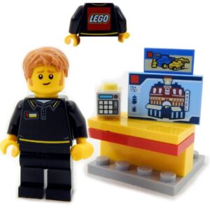 LEGO Store Employee “Tevin” with checkout station + more