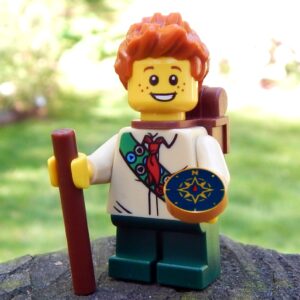 LEGO Scooter the Scout ready for a hike