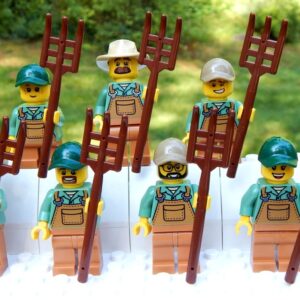 2-Pack of Mystery LEGO Farmers with Pitchforks
