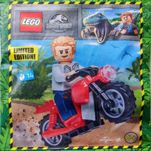 LEGO Jurassic World OWEN with Motorcycle Set