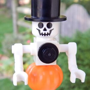 Wonky the LEGO Skeleton Trying his hardest to be a Snowman