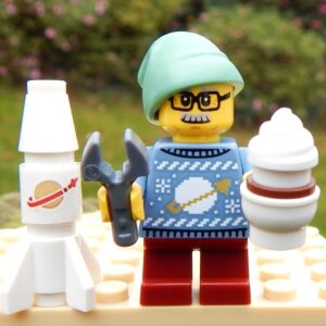 LEGO Einstein Elf with Rocket