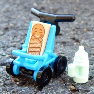 LEGO Gingerbread Baby in Stroller