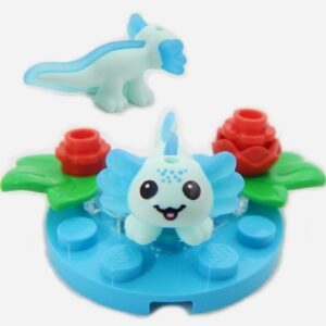 Blue LEGO Axolotl Scene