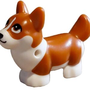 LEGO Dark Orange and White Corgi