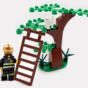LEGO Fireman with Cat in Tree Bundle