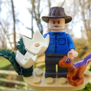 Rare LEGO Jurassic World Dr. Alan Grant with Baby Dino