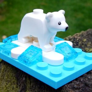 Rare LEGO Polar Bear Cub on Ice Drift
