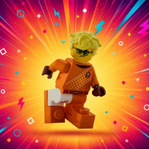 Luca with LEGO Brick Sliders Minifig