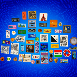 5-Pack of Mystery LEGO Printed Tiles